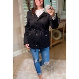 Utility Military Fur Lined Winter Jacket Black 4320